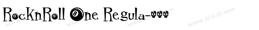 RocknRoll One Regula字体转换